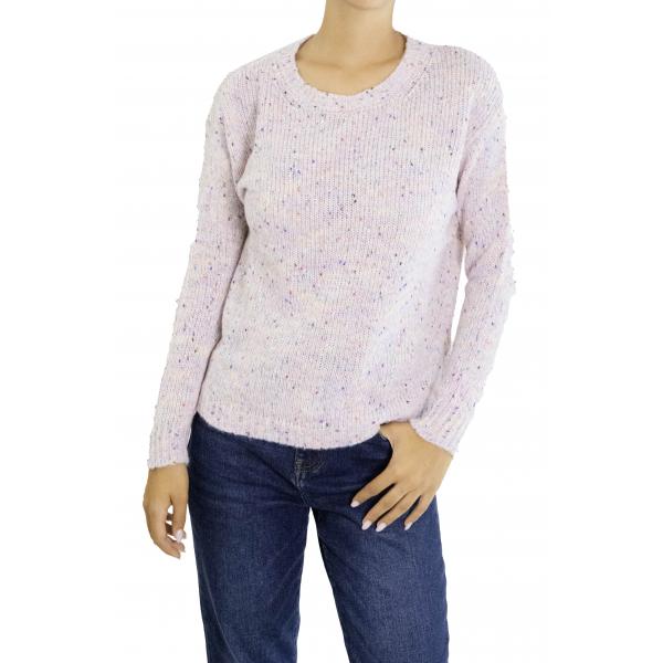 Maglia girocollo multicolor 